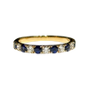 JR0332K - Blue Sapphire with Diamond Ring Set in 18K Gold Setting