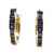 JE0250K - Blue Sapphire Hoop Earrings Set in 18K Gold Setting