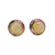 JE0267K - Opal with Multi-Sapphire Earrings Set in 18K Gold Setting