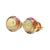 JE0267K - Opal with Multi-Sapphire Earrings Set in 18K Gold Setting