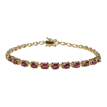 JB0101K - Ruby Bracelet Set in 14K Gold Setting