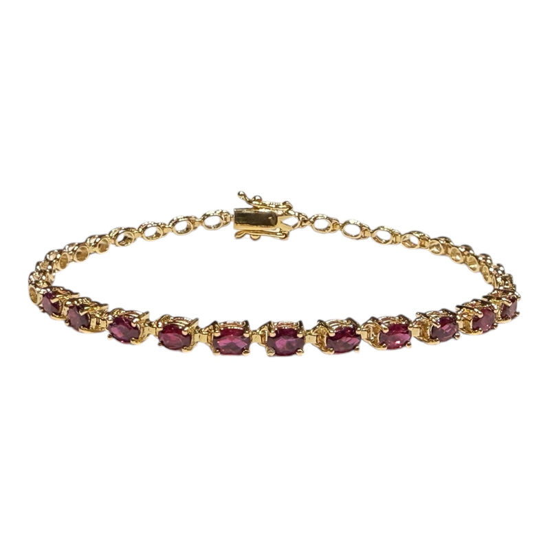 JB0101K - Ruby Bracelet Set in 14K Gold Setting