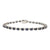 JB0103K - Blue Sapphire Tennis Bracelet Set in 14K White Gold Setting