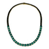 JN0071K - Emerald with Diamond Necklace Set in 18K Gold Setting