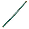 JB0104K -  Emerald with Diamond Bracelet Set in 18K Gold Setting