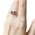 JR0242L - Tanzanite with Pink Sapphire Ring set in 18K Gold Setting