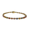 JB0108K - Multi-Sapphire Tennis Bracelet Set in 14K Gold Setting