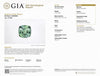 JR0377K - GIA Certified Unheated Green Sapphire with Pink Sapphire and Diamond Ring Set in 18K Rose Gold Setting