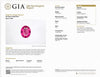 JR0378K - GIA Certified Unheated Pink Sapphire with Diamond Ring Set in 18K Rose Gold Setting