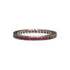 JR0393K - Ruby Eternity Ring Set in 18K White Gold Setting