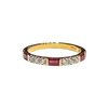 JR0382K - Ruby with Diamond Ring Set in 18K Gold Setting