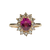 JR0378K - GIA Certified Unheated Pink Sapphire with Diamond Ring Set in 18K Rose Gold Setting