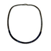 JN0074K - Blue Sapphire Necklace Set in 18K White Gold Setting