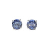 JE0276K - Pastel Blue Sapphire with Halo Diamond Jacket Set in 18K White Gold Setting
