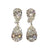 JEYMK - Diamond Drop Earrings Set in Platinum Setting