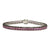 JB0069VK - Pink Sapphire Tennis Bracelet Set in 18K White Gold Setting