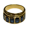 JR1308RK - Blue Sapphire Ring Set in 18K Gold Setting