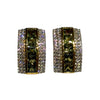 JE0860RK - Green Sapphire with Diamond Earrings Set in 18K Gold Setting