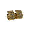JE0285K - Diamond Filigree Huggie Earrings Set in 18K Gold Setting