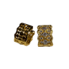 JE0285K - Diamond Filigree Huggie Earrings Set in 18K Gold Setting