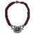 JN0047WK - Paraiba Tourmaline with Diamond and Pink Tourmaline Beads Necklace Set in 18K White Gold Setting