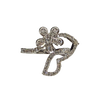 JR0285TK - Diamond Flower Ring Set in 18K White Gold Setting