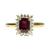 JR0405K - GIA Certified Ruby with Diamond Ring Set in 18K Gold Setting