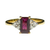 JR0406K - GIA Certified Ruby with Diamond Ring Set in 18K Gold Setting