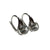 JE0298K - White Sapphire Earrings Set in 18K White Gold Setting