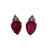 JE0294K - Ruby with Diamond Earrings Set in 18K Gold Setting