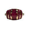 JR0410K - Ruby with Diamond Ring Set in 18K Rose Gold Setting