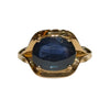 JR0003NK - Blue Sapphire Ring Set in 18K Rose Gold Setting