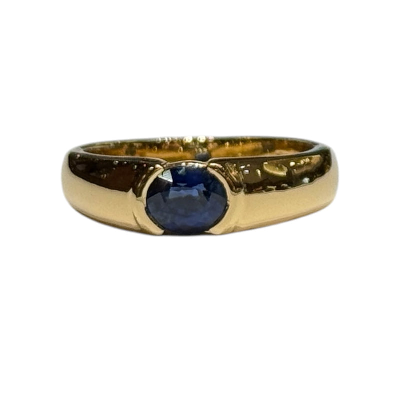JR0660MK - Blue Sapphire Ring Set in 18K Gold Setting