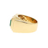 JR0433K - Emerald Gent’s Ring Set in 18K Gold Setting