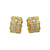 JE0285K - Diamond Filigree Huggie Earrings Set in 18K Gold Setting