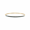 JB0125K - Blue Sapphire Bangle Bracelet Set in 14K Gold Setting