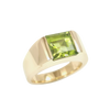 JR0387RK - Peridot Ring Set in 18K Rose Gold Setting