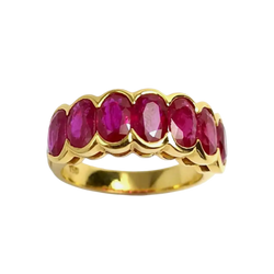 JR0009PK - Ruby with Diamond set in 18K Gold Setting