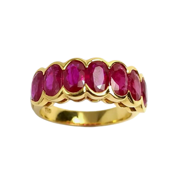 JR0009PK - Ruby with Diamond set in 18K Gold Setting