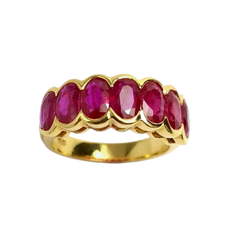 JR0009PK - Ruby with Diamond set in 18K Gold Setting