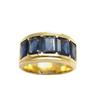 JR0261LK - Blue Sapphire Men’s Ring set in 18K Gold Setting