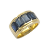JR0261LK - Blue Sapphire Men’s Ring set in 18K Gold Setting