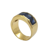 JR0261LK - Blue Sapphire Men’s Ring set in 18K Gold Setting