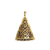 JP0109L - Carved Ruby with Diamond Buddha Pendant set in 18K Gold Setting