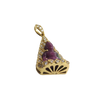 JP0087L - Carved Ruby and Zoisite with Diamond Buddha Pendant set in 18K Gold Setting