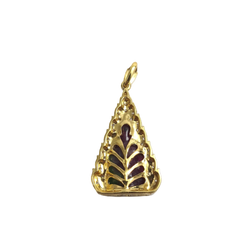JP0087L - Carved Ruby and Zoisite with Diamond Buddha Pendant set in 18K Gold Setting
