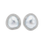 JE0424L - Baroque South Sea Pearl with Diamond Earrings set in 18K White Gold Setting