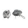 JE0424L - Baroque South Sea Pearl with Diamond Earrings set in 18K White Gold Setting