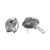 JE0424L - Baroque South Sea Pearl with Diamond Earrings set in 18K White Gold Setting