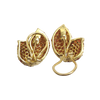 JE0364MK - Orange Sapphire Earrings set in 18K Gold Setting